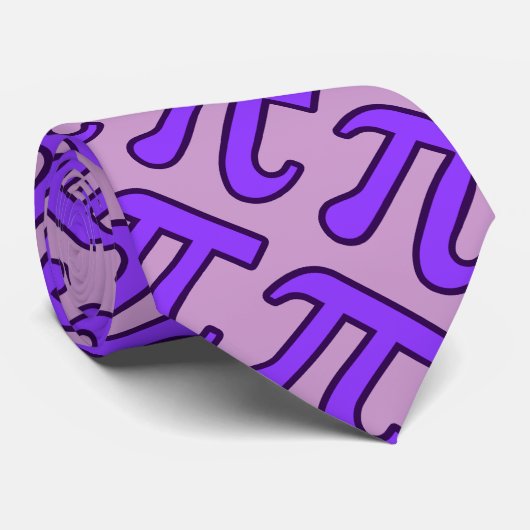 Tie PI NUMBER PURPLE Stropdas (Opgerold)