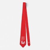 Tie : Rejoice & Believe (red) Stropdas (Voorkant)