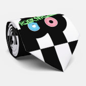 Tie Rock 'n' Roll Retro Stropdas (Opgerold)