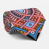 Tie "Samadhi" (acrylic painting) Stropdas (Opgerold)