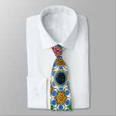 Tie "Samadhi" (acrylschildering) Stropdas (Gebonden)