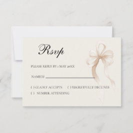 Tie the knot RSVP card Kaartje