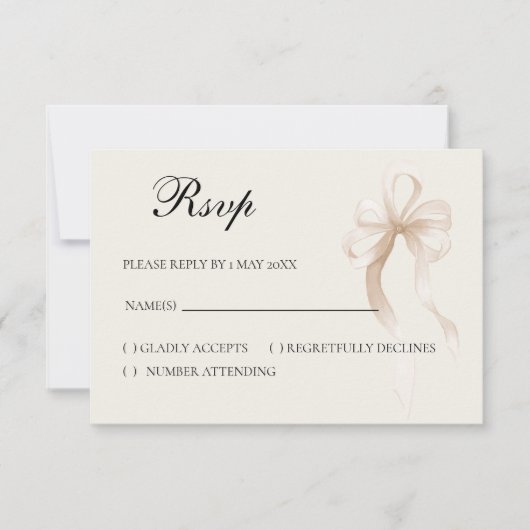 Tie the knot RSVP card Kaartje (Voorkant)