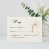 Tie the knot RSVP card Kaartje (Staand voorkant)