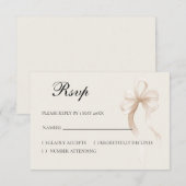 Tie the knot RSVP card Kaartje (Voorkant / Achterkant)