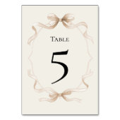 Tie the knot Table Number Card Kaart (Achterkant)