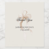 Tie the Knot Wedding Wijn Etiket (Enkel label)