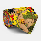 Tie Vintage stripboekcover combinatie Stropdas (Opgerold)
