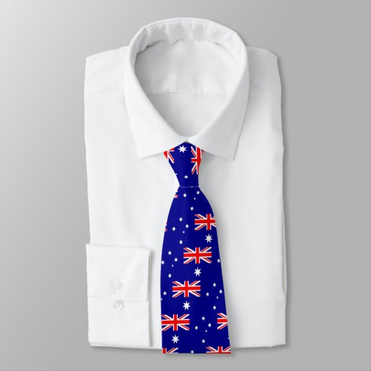 Tie with Flag of Australia Stropdas (Gebonden)
