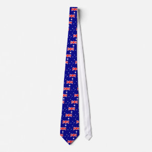Tie with Flag of Australia Stropdas