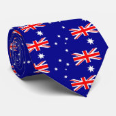 Tie with Flag of Australia Stropdas (Opgerold)