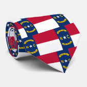 Tie with Flag of North Carolina, U.S.A. Stropdas (Opgerold)