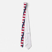 Tie with Flag of North Carolina, U.S.A. Stropdas (Achterkant)