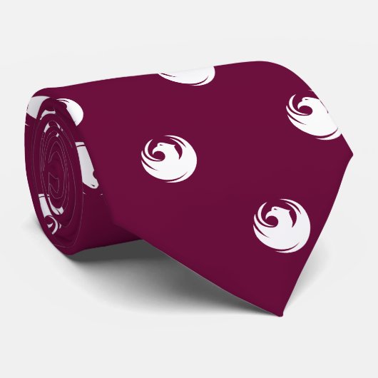 Tie with Flag of Phoenix, Arizona, USA Stropdas (Opgerold)