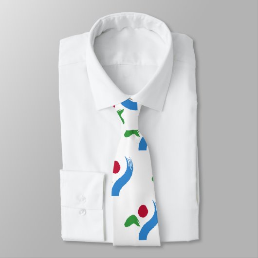 Tie with Flag of Seoul, South Korea Stropdas (Gebonden)