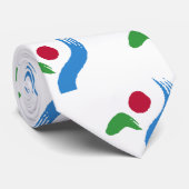 Tie with Flag of Seoul, South Korea Stropdas (Opgerold)