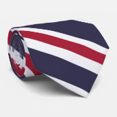 Tie with Flag of Thailand Stropdas (Opgerold)