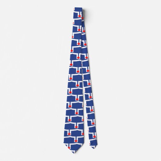 Tie with Flag of Toronto, Ontario Stropdas (Voorkant)