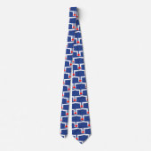 Tie with Flag of Toronto, Ontario Stropdas (Achterkant)