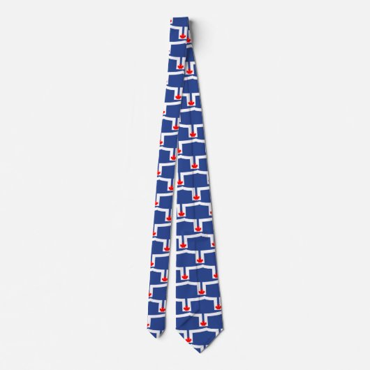 Tie with Flag of Toronto, Ontario Stropdas (Achterkant)