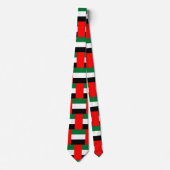 Tie with Flag of United Arab Emirates Stropdas (Voorkant)