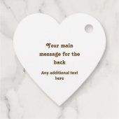 Tied a Pretzel Knot - Fun Bread & Baking thema Bedankjes Labels (Achterkant)