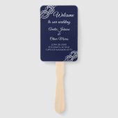 Tied De Knoop Nautisch Touw Marine Trouwprogramma Handwaaier (Voorkant)