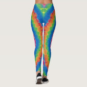 Tied-dye, levendig gekleurde, leggings (Achterkant)