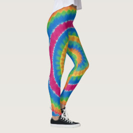 Tied-dye, levendig gekleurde, leggings