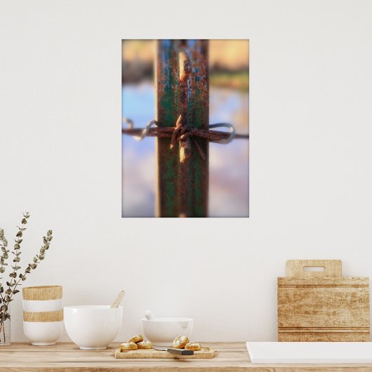 Tied Green en Rust Poster (Keuken)