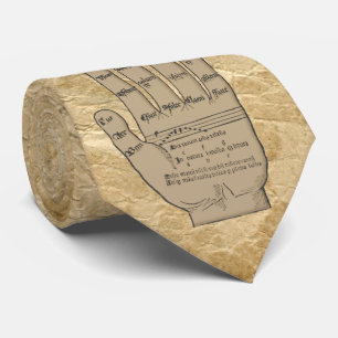 Tied Guidonian Hand, Medieval Music Theory Stropdas