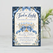 Tied in Light Hanukka Kaart (Staand voorkant)