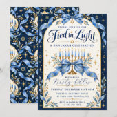 Tied in Light Hanukka Kaart (Voorkant / Achterkant)