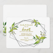 Tied the Knot Elopement Reception Kaart (Voorkant / Achterkant)