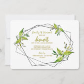 Tied the Knot Elopement Reception Kaart (Voorkant)