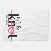 Tied the Knot Personalized Kitchen Towel Theedoek (Horizontaal)