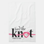 Tied the Knot Personalized Kitchen Towel Theedoek (Verticaal)