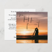 Tied the Knot Photo Elopement Aankondiging (Voorkant / Achterkant)