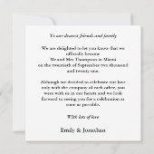 Tied the Knot Photo Elopement Aankondiging (Achterkant)