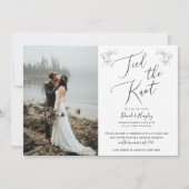 Tied the Knot Wedding Reception Invitation Kaart (Voorkant)
