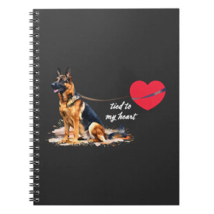 Tied to My Heart Duitse Herder Notitieboek