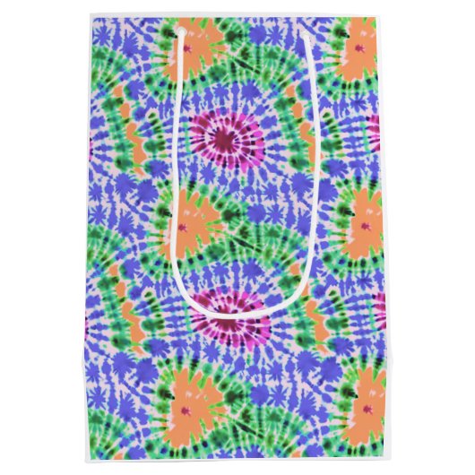 Tiedye colorful pattern medium cadeauzakje (Achterkant)