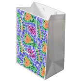 Tiedye colorful pattern medium cadeauzakje (Achterkant Gekanteld)