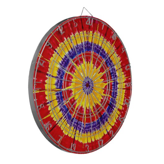 tiedye dartbord (Voorkant Links)