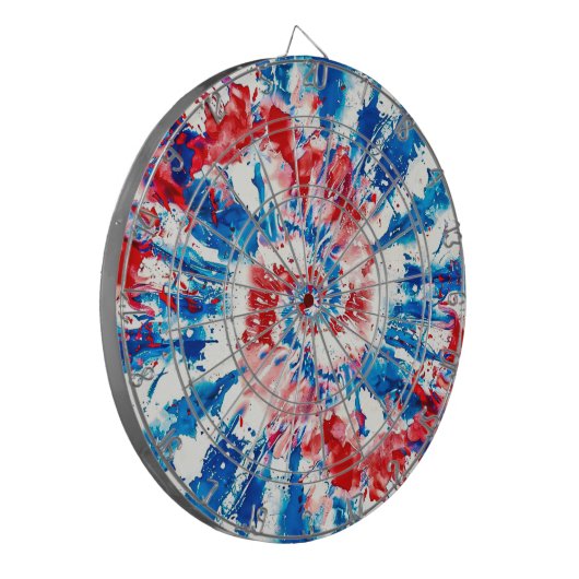 tiedye dartbord (Voorkant Links)