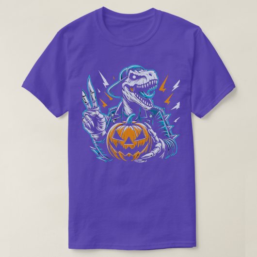 TieDye Dinosaur Hippie Dinosaur Halloween 1 T-shirt (Design voorkant)