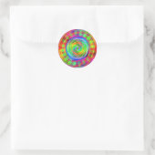 Tiedye Doel Ronde Sticker (Tas)