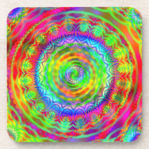 Tiedye Doelwit Bier Onderzetter