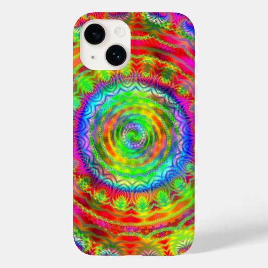 Tiedye doelwit Case-Mate iPhone case (Achterkant)