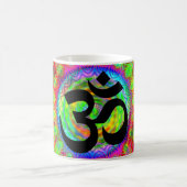 Tiedye doelwit met Om-symbool Koffiemok (Center)